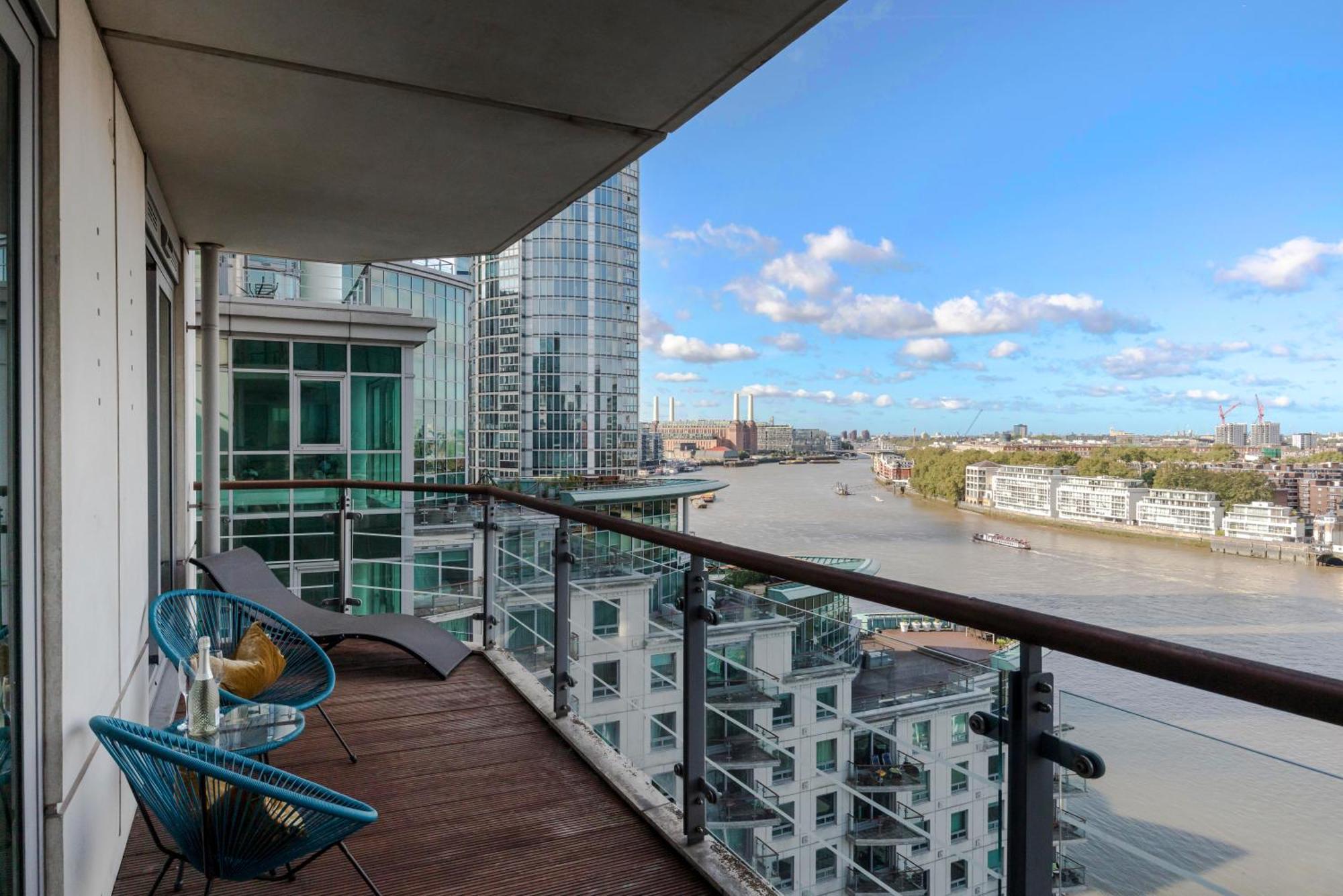 לונדון Best Thames View In Town! Large Luxxe Nomad Design Family Home חדר תמונה