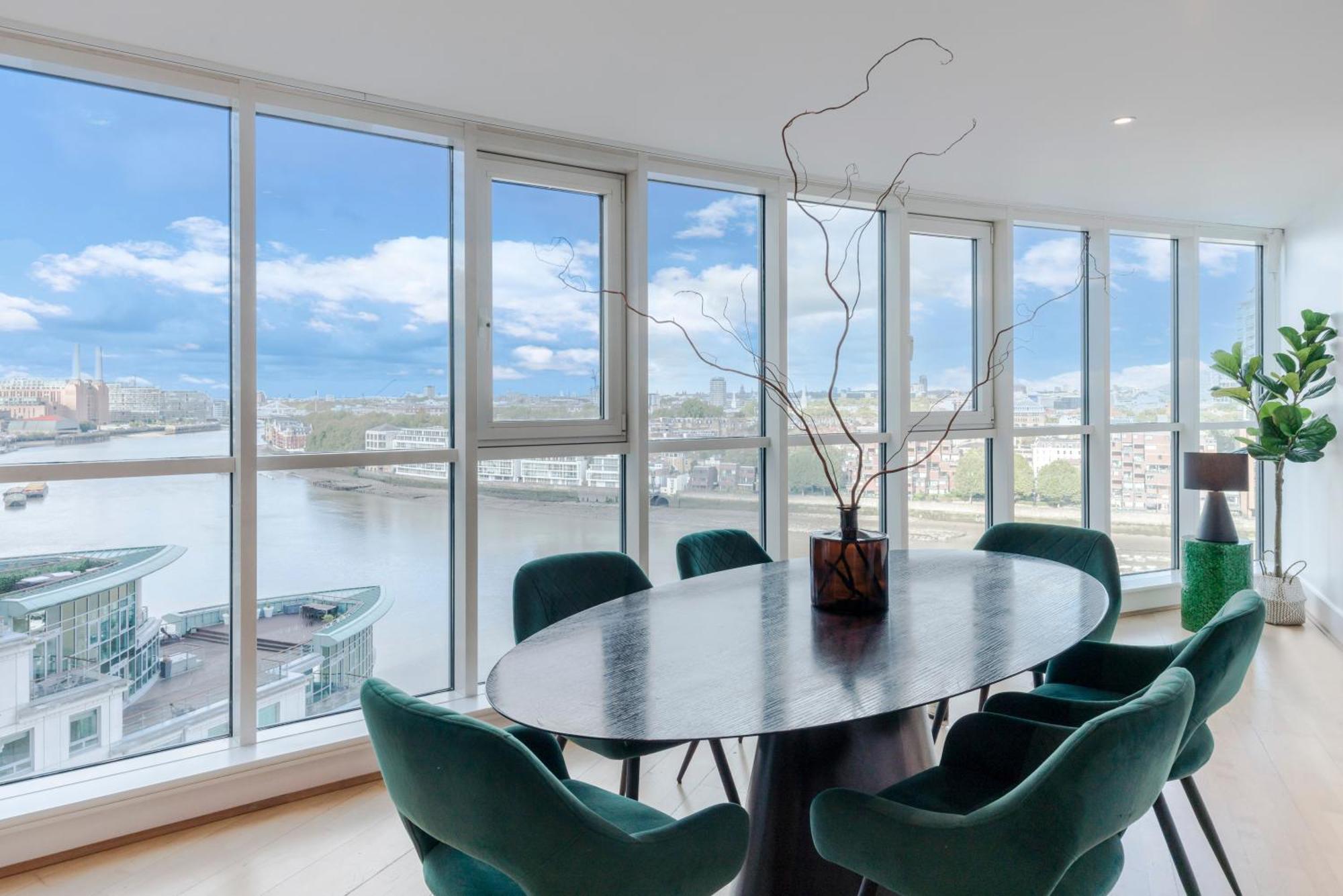 לונדון Best Thames View In Town! Large Luxxe Nomad Design Family Home חדר תמונה